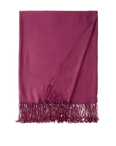 Nine Space Viscose from Bamboo Solid Throw Blanket, Plum, 50″ x 70″