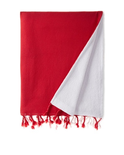 Nine Space Dip Dye Fouta Terry Towel, Red