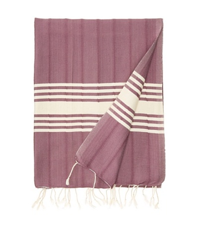 Nomadic Thread Society Turkish Hammam Throw/Towel, Purple, 67x31As You See
