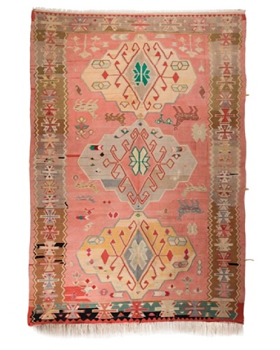 Nomads Loom Old Caucasian Kilim, 5′ 10″ x 8′ 8″