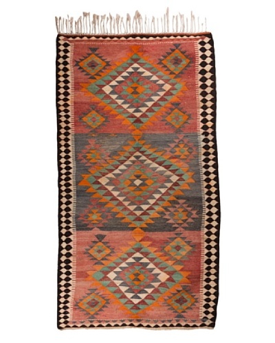 Nomads Loom Old Kurd Kilim, 4′ 8″ x 9′