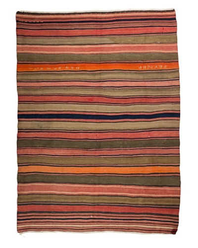 Nomads Loom Old Aegean Kilim, 4′ 5″ x 6′