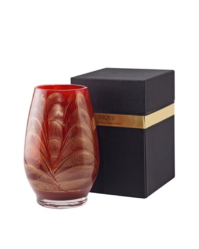 Northern Lights Candles Esque Candle & Floral Vase, Cranberry