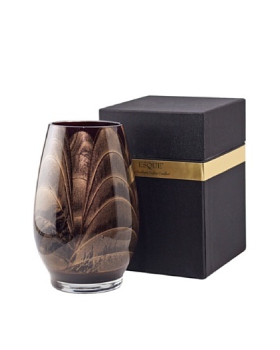 Northern Lights Candles Esque Candle & Floral Vase, Ebony