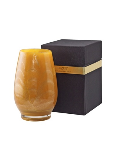 Northern Lights Candles Esque Candle & Floral Vase, Caramel