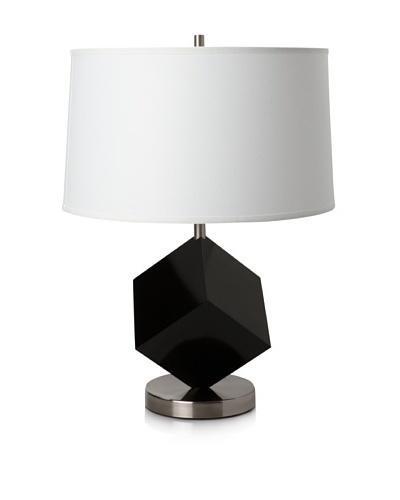 Nova Cubes Reclining Table Lamp, Gloss Back