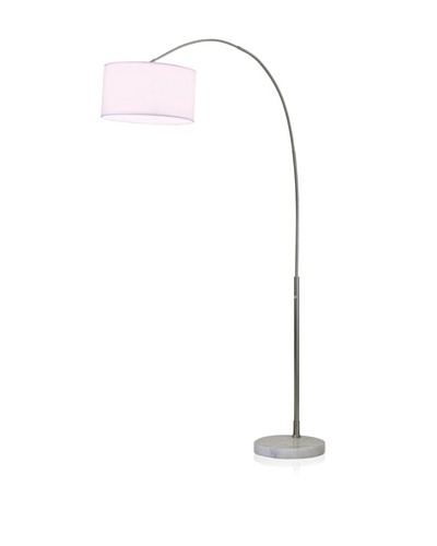 Nova Float Arc Lamp, Brushed Nickel