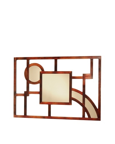 Nova Maze Wall Mirror, Root Beer