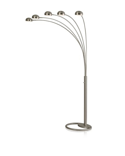 Nova Lighting Mushroom 5 Light Arc, Brushed Nickel