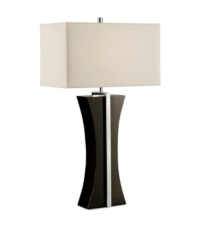 Nova Lighting Ridgeway Table Lamp, Black/Silver