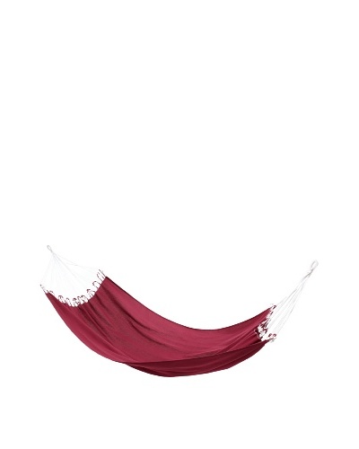 NOVICA Ipanema Cotton Hammock, Wine