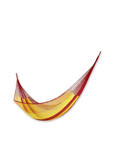 NOVICA Rope Hammock, Tequila Sunrise