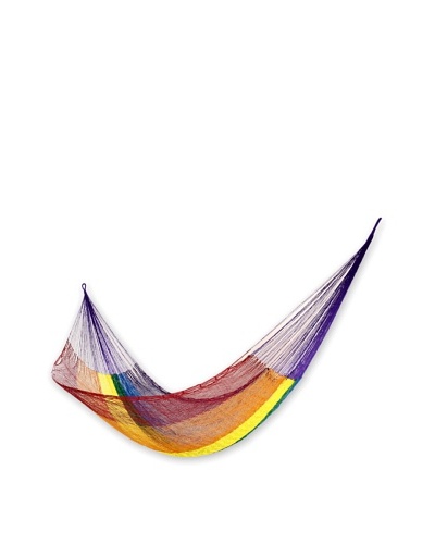 NOVICA Rope Hammock, Dreaming Of Rainbows
