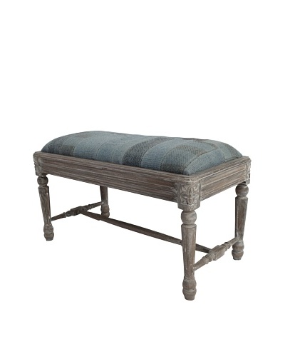 nuLOOM Vintage Style Patchwork Bench