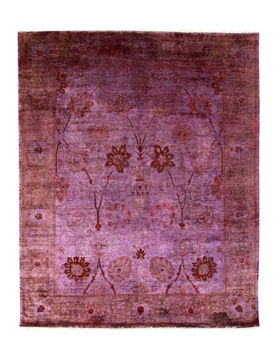 nuLOOM Vintage Hand-Knotted Overdyed Rug [Gold/Violet]