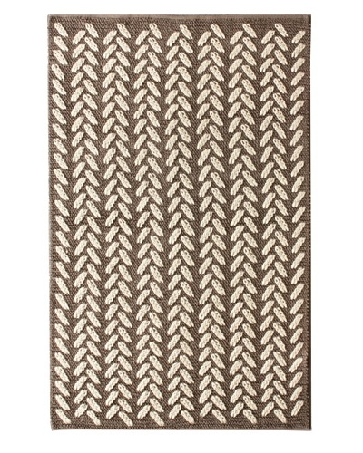 nuLOOM Cable Knit Rug, Grey, 5′ x 8′