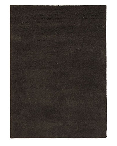 Oak Rugs Hand-Knotted Casablanca Beni Wool Rug, Light Black, 4′ 5″ x 6′ 5″