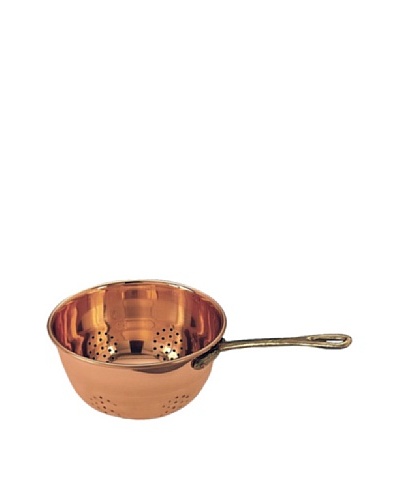 Old Dutch International Copper Hanging Colander with Brass Handle