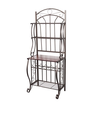 Old Dutch Baker's Rack with Wine Rack, RTA