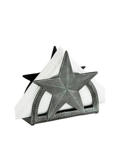 Old Dutch International Antique Star Napkin Holder, Antique Pewter