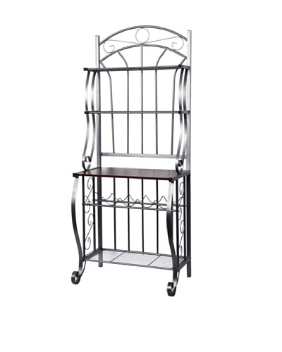 Old Dutch International Baker's Rack with Wine Rack