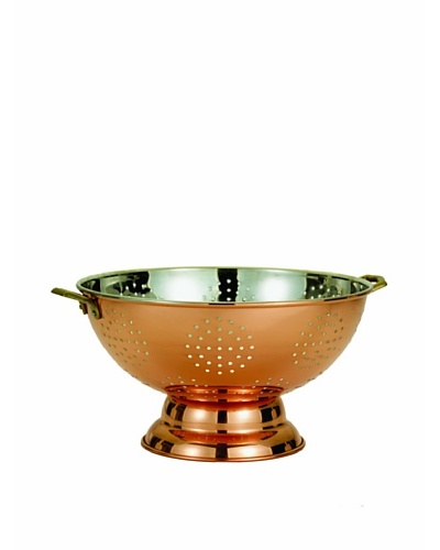 Old Dutch Décor Copper Footed Colander/Centerpiece