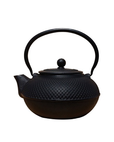 Old Dutch International Cast Iron 52-Oz. Saga Teapot, Matte Black