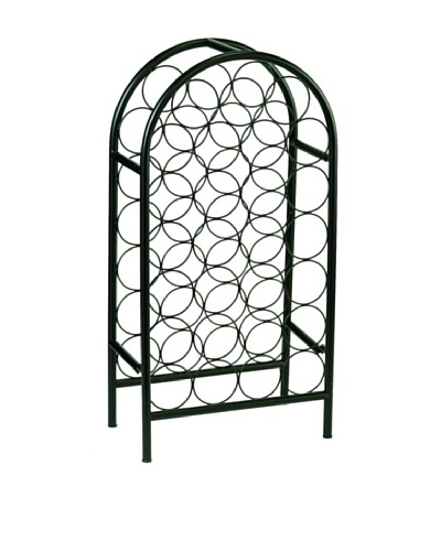 Old Dutch International 27-Bottle Matte Black Arched Wine Rack