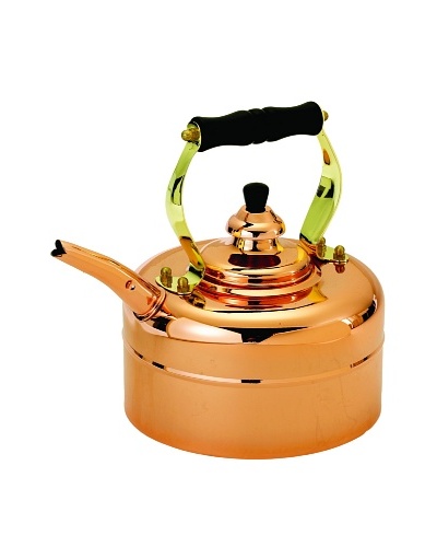 Old Dutch International 3-Qt. Tri-Ply Copper Windsor Whistling Tea Kettle