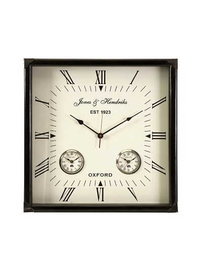 Old World Estate Worldtimer Wall Clock