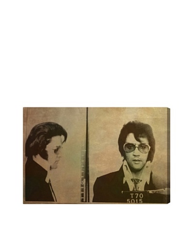 Oliver Gal “Elvis Mugshot” Giclée Canvas Print