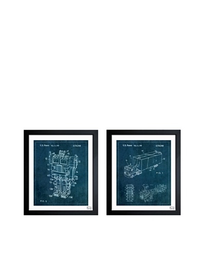 Oliver Gal Set of 2 Reconfigurable Toys Framed Art Prints