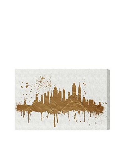 Oliver Gal Gold NY Skyline Canvas Art