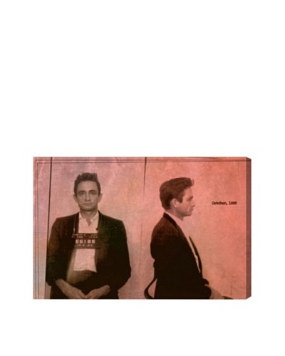 Oliver Gal “Johnny Cash” Mugshot Giclée Canvas Print