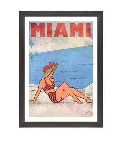 Oliver Gal Miami Lady Framed Art