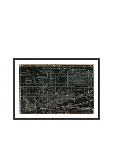 Oliver Gal Chicago Railroad Framed Giclée Print