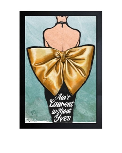 Oliver Gal “Ain’t Laurent” Framed Giclée Print