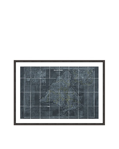 Oliver Gal Map of Madrid 1861 Framed Art Print