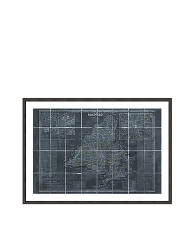 Oliver Gal Map of Madrid 1861 Framed Art Print