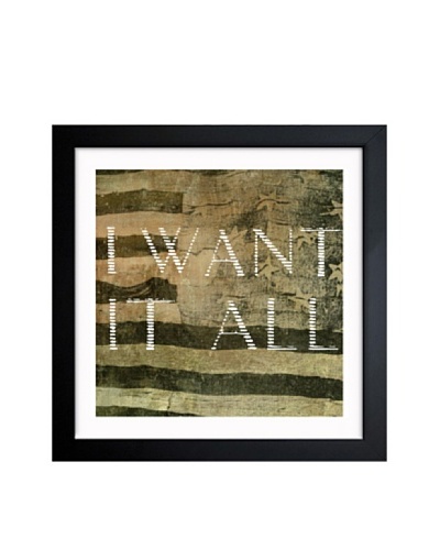 Oliver Gal I Want It All Framed Art