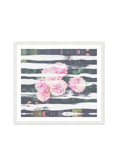 Oliver Gal Blooming Strokes Framed Art