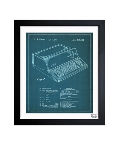 Oliver Gal 'First Apple Personal Computer 1983' Framed Print