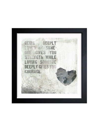 Oliver Gal Strength and Courage Framed Art