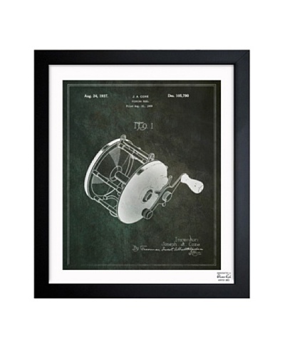 Oliver Gal Fishing Reel, 1937 Framed Giclée