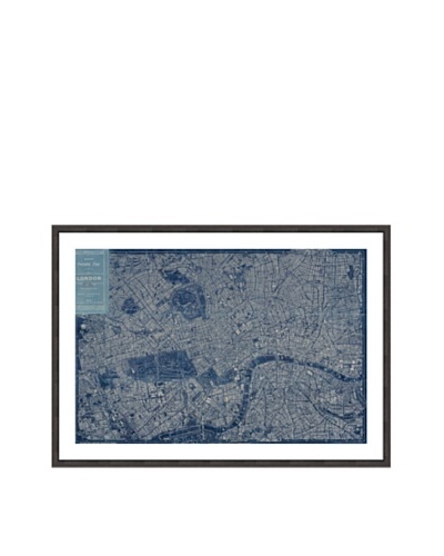 Oliver Gal London Map 1899 Framed Art Print