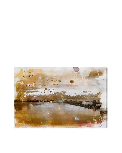 Oliver Gal Miami Gold Morning Canvas Art