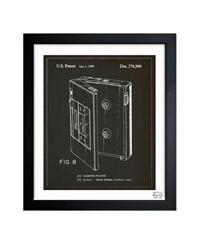 Oliver Gal 'Cassette Player 1985' Framed Print