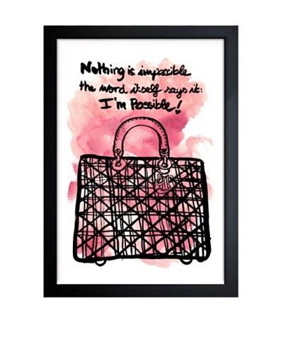 Oliver Gal Nothing is Impossible Framed Art