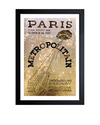 Oliver Gal Paris 1936 Railway Framed Art