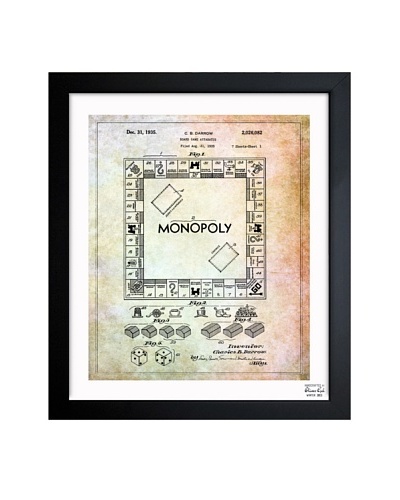 Oliver Gal 'Monopoly 1935' Framed Print